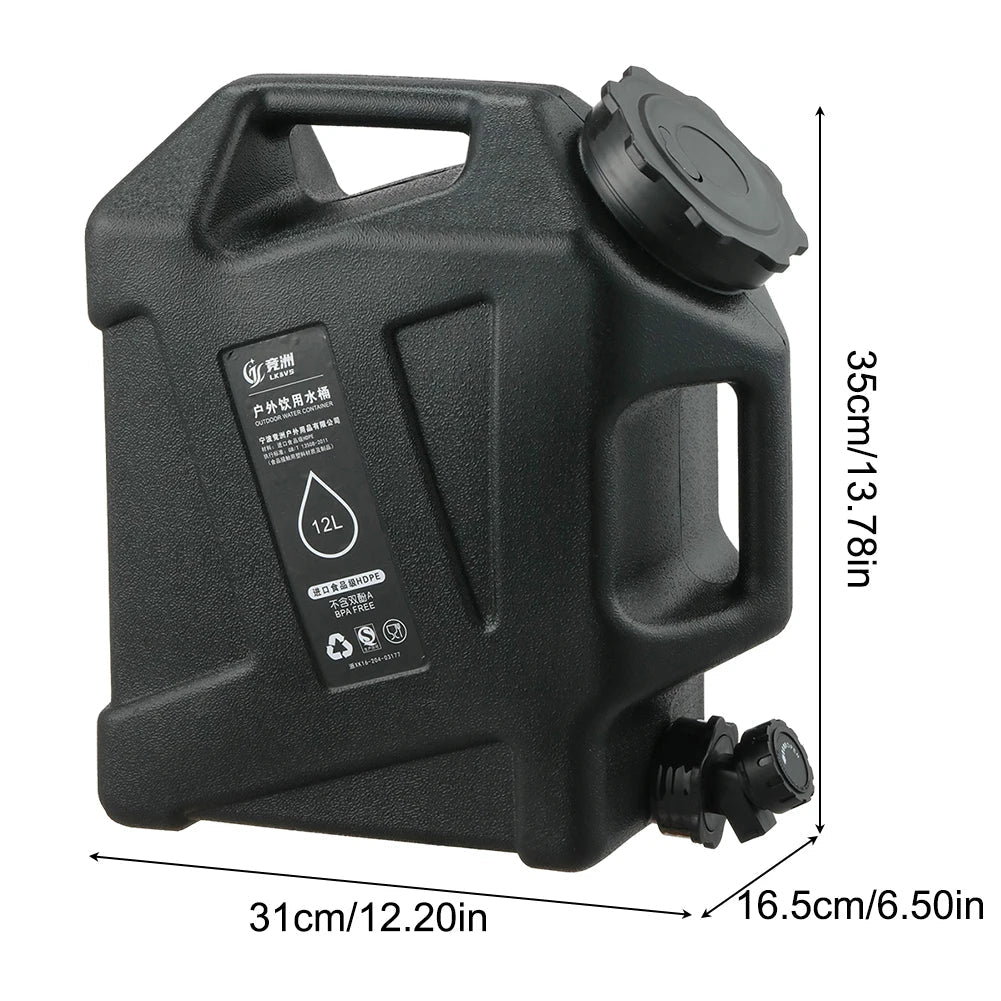 12L (3.17 Gallon) Portable Water Container with Faucet