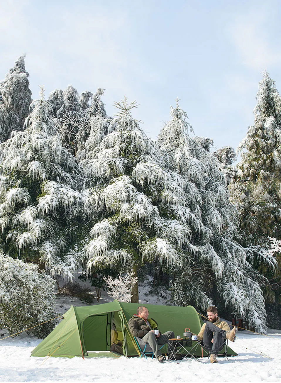 2 or 3 Person Ultralight 4-Season Hiking Tent – 20D Waterproof Family Camping Tent