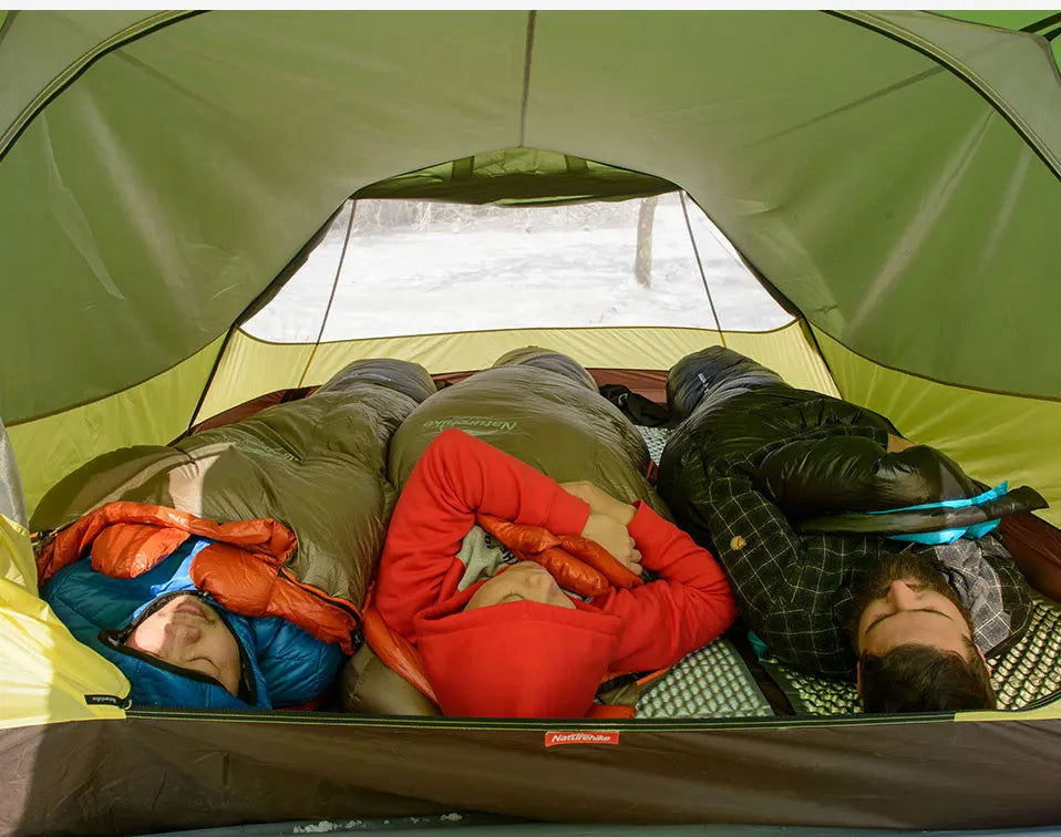 2 or 3 Person Ultralight 4-Season Hiking Tent – 20D Waterproof Family Camping Tent