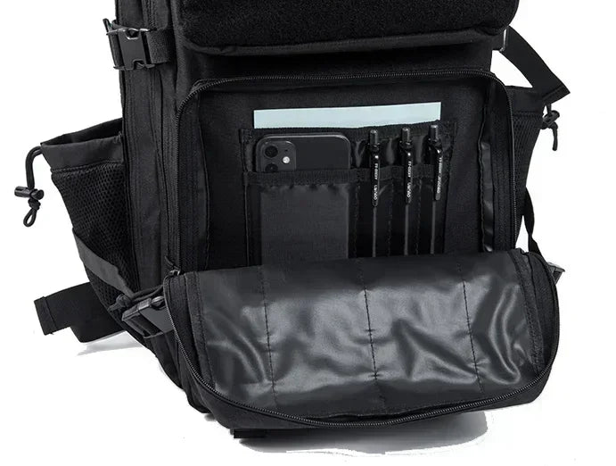 25L/45L Tactical Backpack – Laser-Cut MOLLE Hiking Pack with Dual Cup Holders