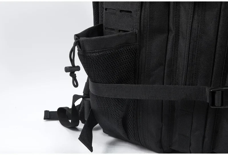 25L/45L Tactical Backpack – Laser-Cut MOLLE Hiking Pack with Dual Cup Holders