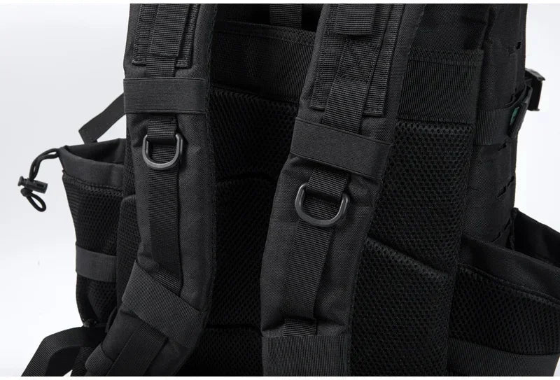 25L/45L Tactical Backpack – Laser-Cut MOLLE Hiking Pack with Dual Cup Holders