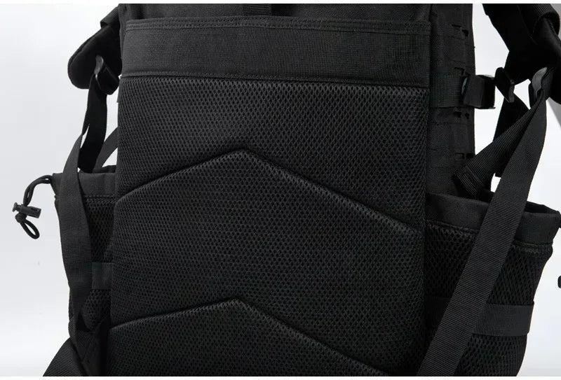 25L/45L Tactical Backpack – Laser-Cut MOLLE Hiking Pack with Dual Cup Holders