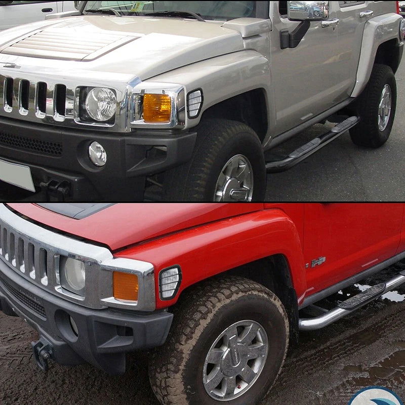 2pcs Side Marker Light Covers – Fits 2005-2010 Hummer H3 All Models