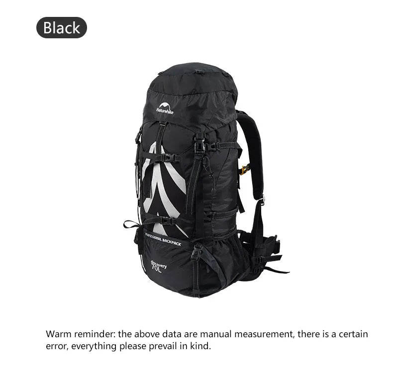 70L Camping Backpack with Rain Cover – Ergonomic and Large Capacity for Hiking and Trekking