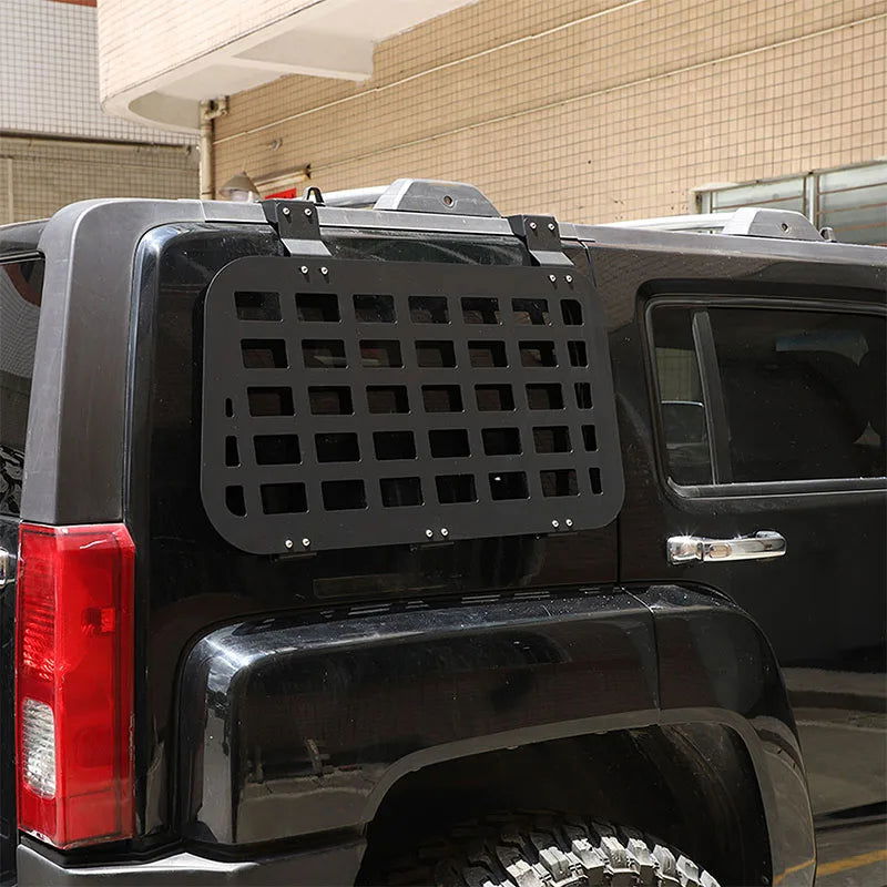 Aluminum Alloy Trunk Side Window Storage Rack for Hummer H3 (2005-2009)