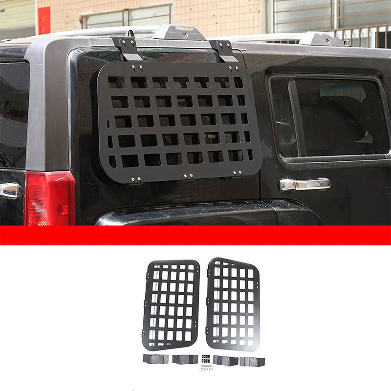 Aluminum Alloy Trunk Side Window Storage Rack for Hummer H3 (2005-2009)