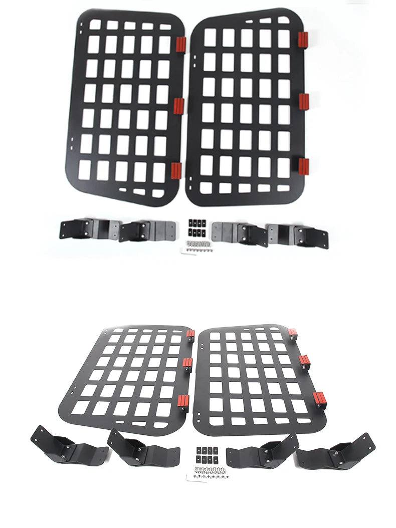 Aluminum Alloy Trunk Side Window Storage Rack for Hummer H3 (2005-2009)
