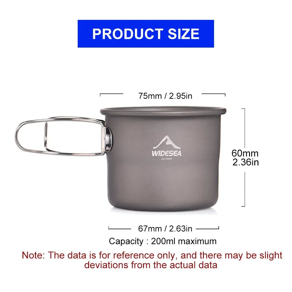 Aluminum Camping Mug – Lightweight Cup for Outdoor, Hiking & Trekking