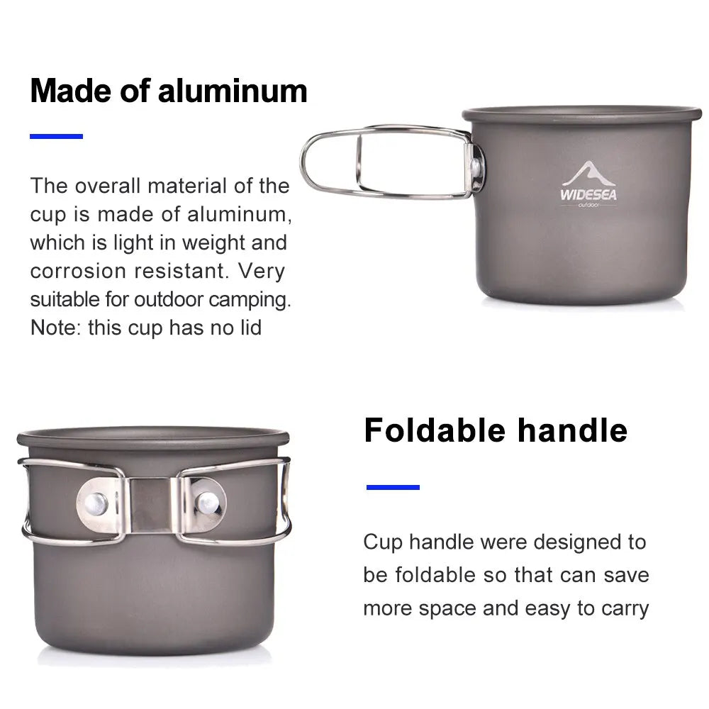 Aluminum Camping Mug – Lightweight Cup for Outdoor, Hiking & Trekking
