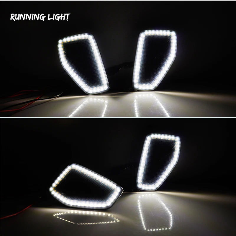 Amber LED Front Side Marker & Turn Signal Lights with White DRL – Fits 2005-2010 Hummer H3, 2009-2010 H3T