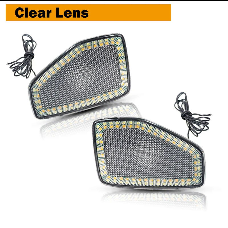 Amber LED Front Side Marker & Turn Signal Lights with White DRL – Fits 2005-2010 Hummer H3, 2009-2010 H3T