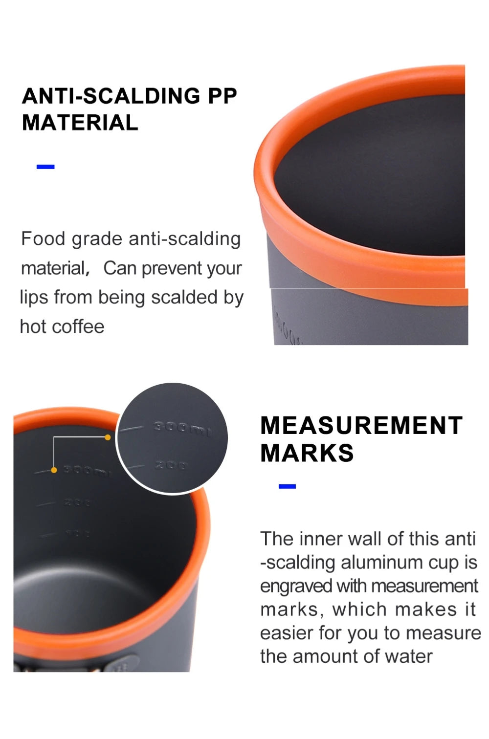 Camping Coffee Maker Set – Lightweight Collapsible Outdoor Mug with Reusable Coffee Filter