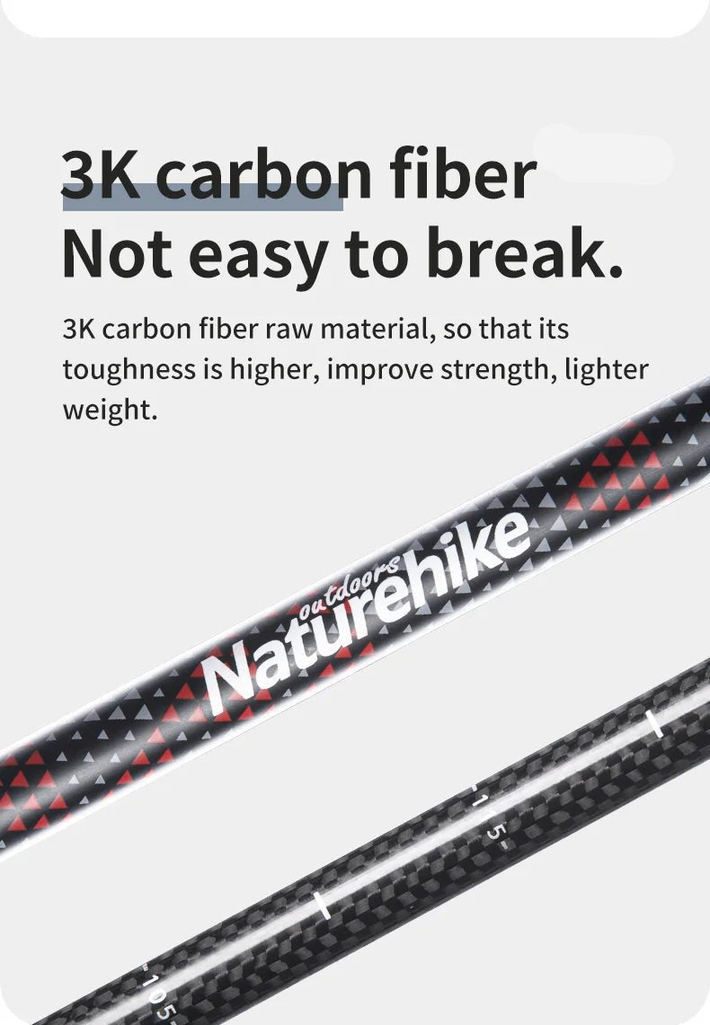 Carbon Fiber Collapsible Trekking Poles (2 Pack) – Lightweight Telescopic Hiking and Climbing Sticks