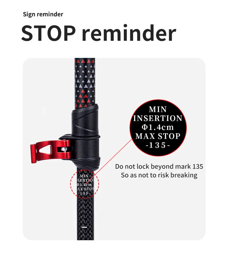 Carbon Fiber Collapsible Trekking Poles (2 Pack) – Lightweight Telescopic Hiking and Climbing Sticks