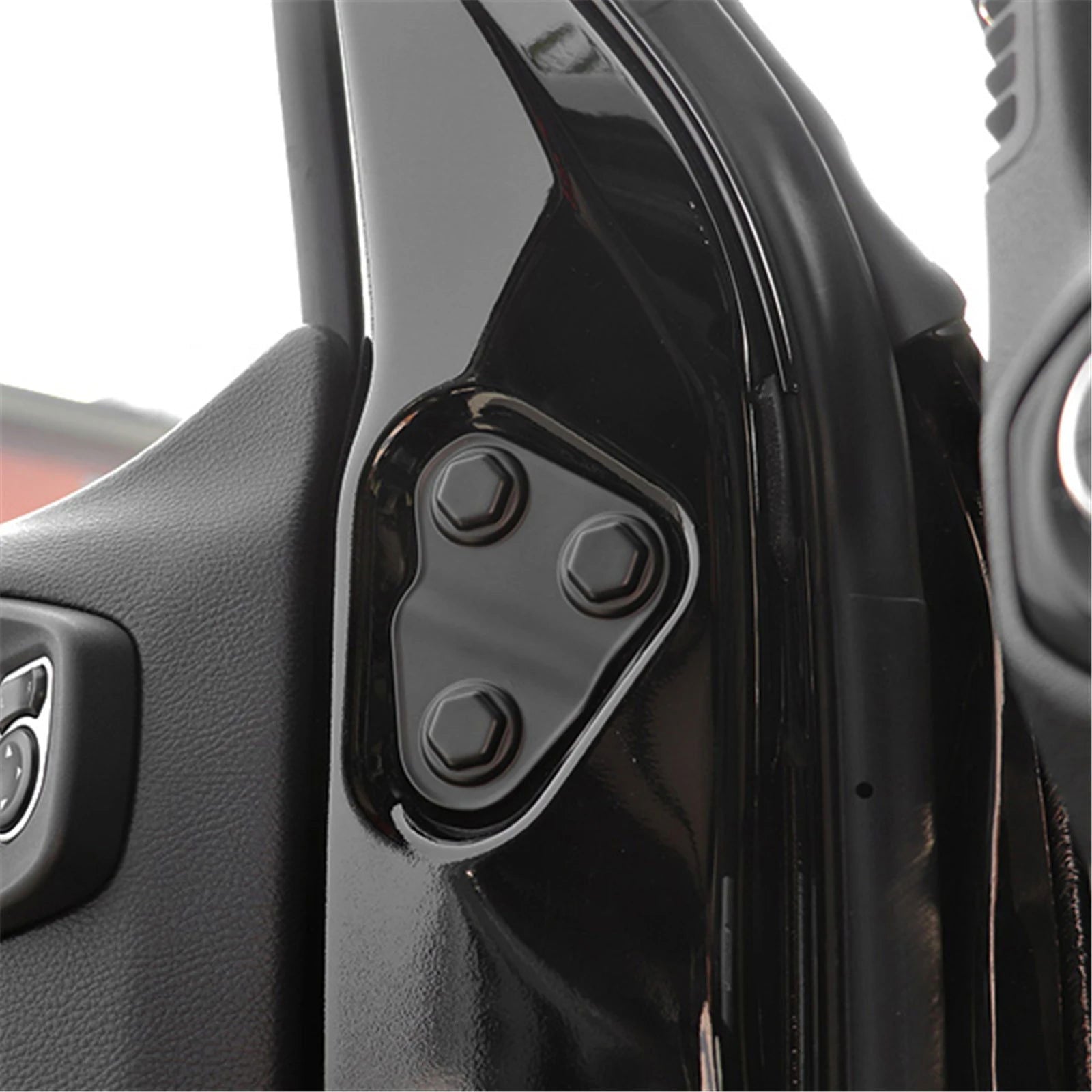 Door Latch & Lock Protective Cover Trim Pieces for Jeep Wrangler JL 2018-2023