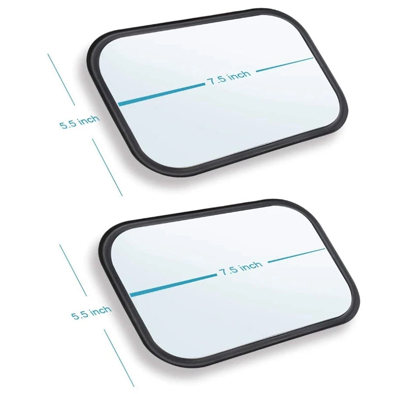 Door Off Rectangular Side View Mirrors 2-Pack  – Fits Jeep Wrangler TJ, JK 4X4 Off-Road
