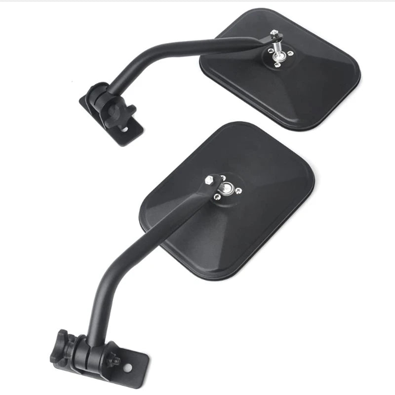 Door Off Rectangular Side View Mirrors 2-Pack  – Fits Jeep Wrangler TJ, JK 4X4 Off-Road