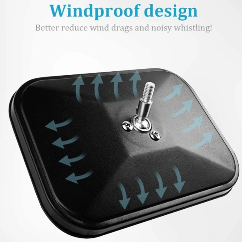 Door Off Rectangular Side View Mirrors 2-Pack  – Fits Jeep Wrangler TJ, JK 4X4 Off-Road
