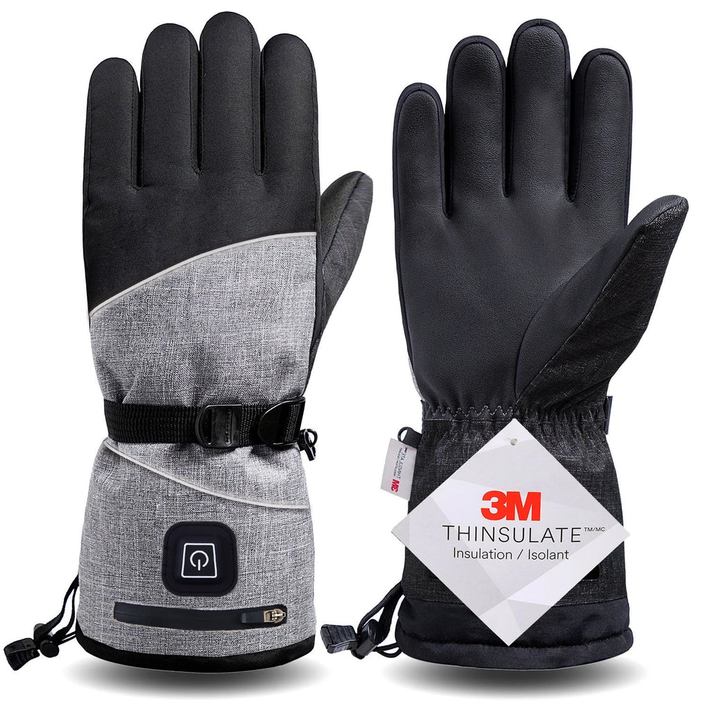 Electric Heated Winter Gloves – 3M Insulated, Waterproof, Windproof Thermal Gloves for Snowboarding, Cycling, Skiing, and Outdoor Adventures