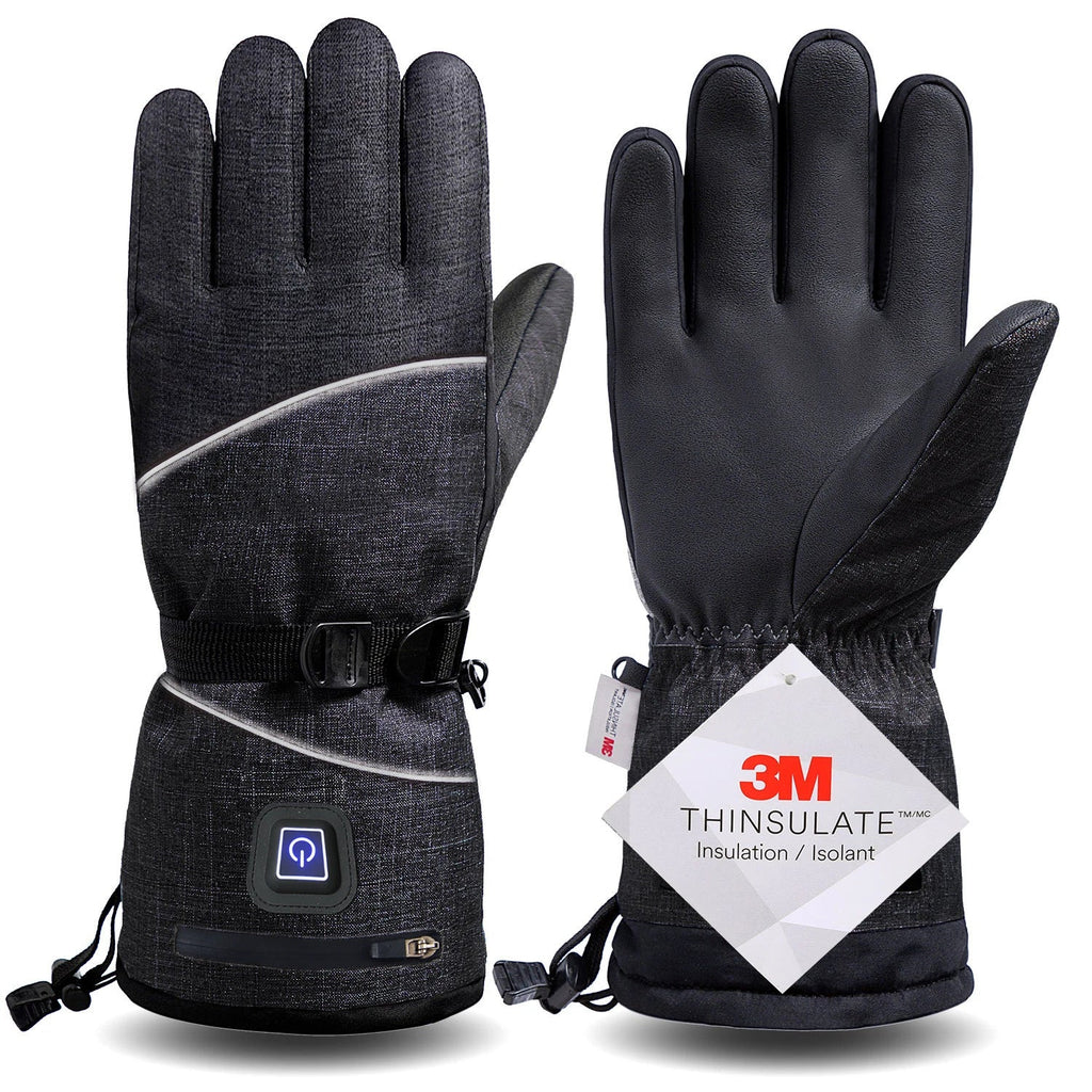 Electric Heated Winter Gloves – 3M Insulated, Waterproof, Windproof Thermal Gloves for Snowboarding, Cycling, Skiing, and Outdoor Adventures