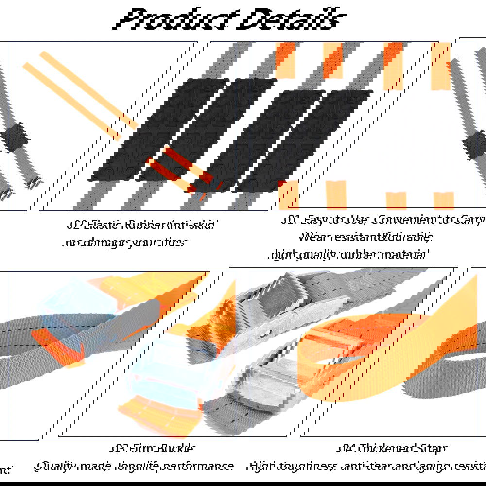 Emergency Tire Traction Board with Straps – Durable PU for Snow, Mud, Sand, and Ice