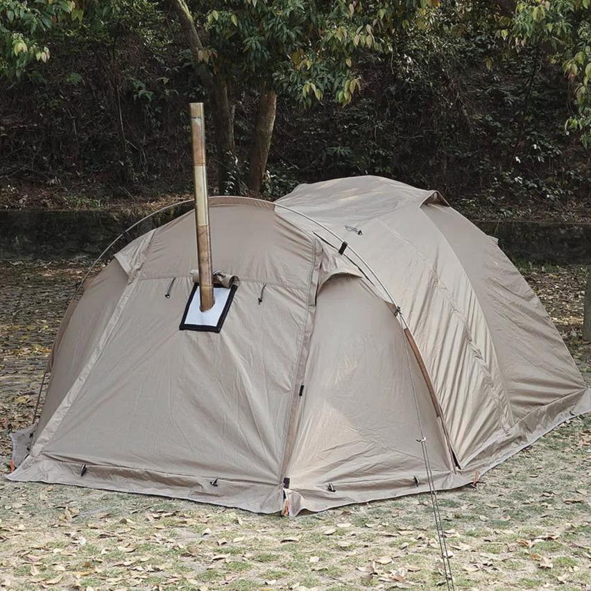 Fireproof 2-Person Hot Tent – Waterproof 4-Season Tent with Stove Jack & Snow Skirt for Camping, Hiking, and Hunting