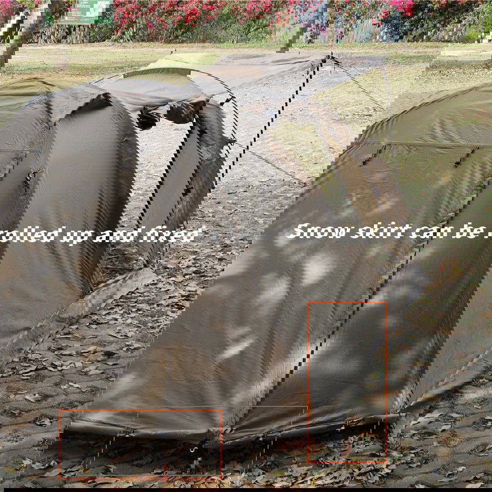 Fireproof 2-Person Hot Tent – Waterproof 4-Season Tent with Stove Jack & Snow Skirt for Camping, Hiking, and Hunting