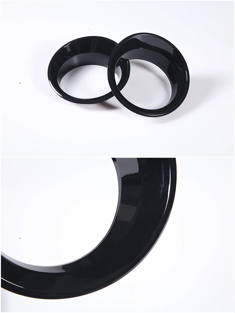 Fog Lamp Trim Rings – ABS Piano Black for 2005-2009 Hummer H3/H3T