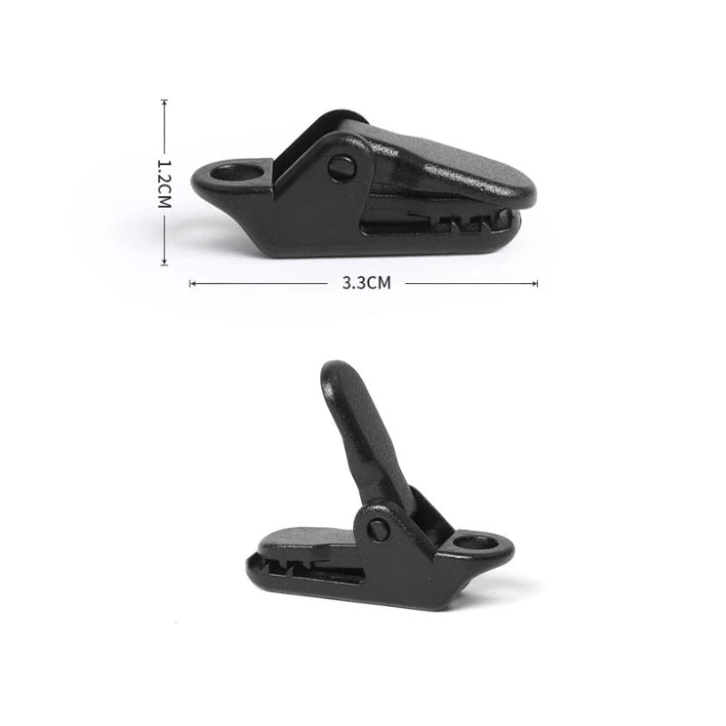 Heavy-Duty Tarp Clips (10 pcs) – Lock Grip Clamps with Thumb Lever for Camping, Travel, and Outdoor Use