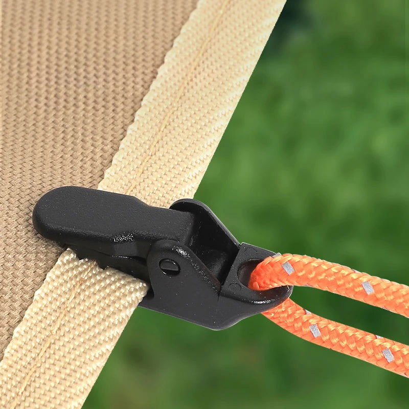 Heavy-Duty Tarp Clips (10 pcs) – Lock Grip Clamps with Thumb Lever for Camping, Travel, and Outdoor Use