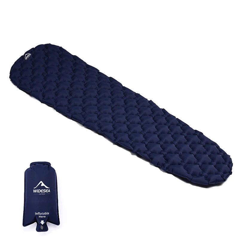 Inflatable Camping Mattress – Folding Sleeping Pad with Pump Bag