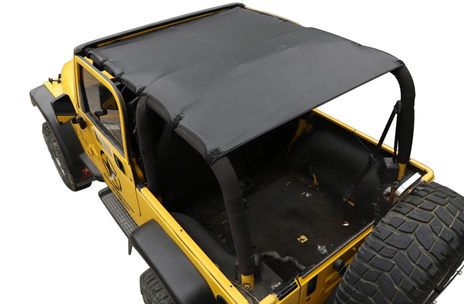Leather Mesh Sunshade – UV Protection for Jeep Wrangler TJ 1997-2006