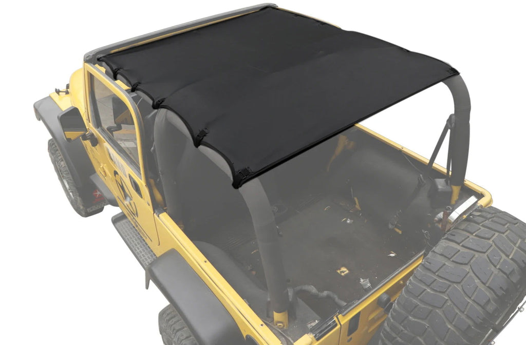 Leather Mesh Sunshade – UV Protection for Jeep Wrangler TJ 1997-2006