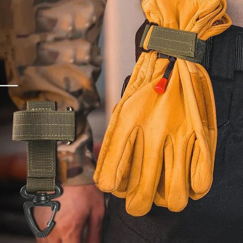 Multifunctional Adjustable Glove Hook – Safety Clip for Gloves, Climbing Rope, and Camping Gear