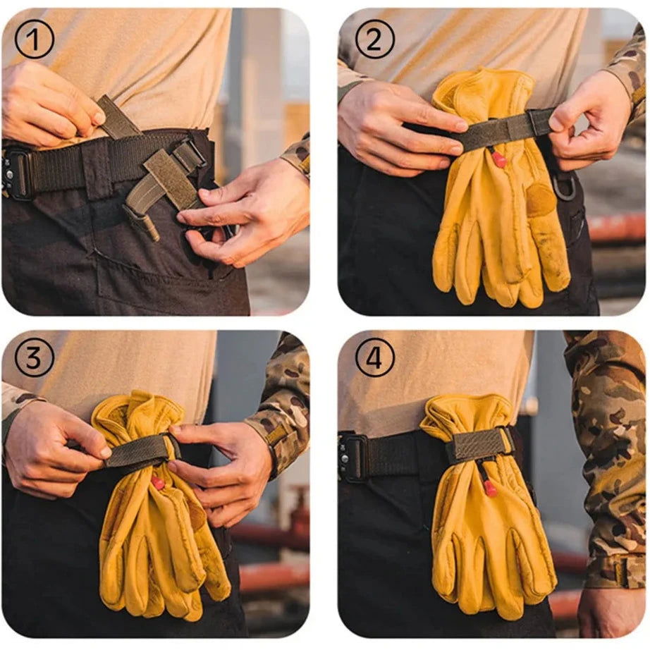 Multifunctional Adjustable Glove Hook – Safety Clip for Gloves, Climbing Rope, and Camping Gear