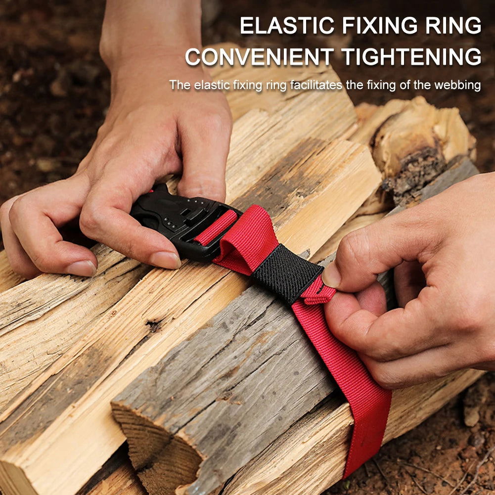 Multifunctional Nylon Cargo Strap – Heavy-Duty Tie Down Belt with Quick Release Buckle for Camping