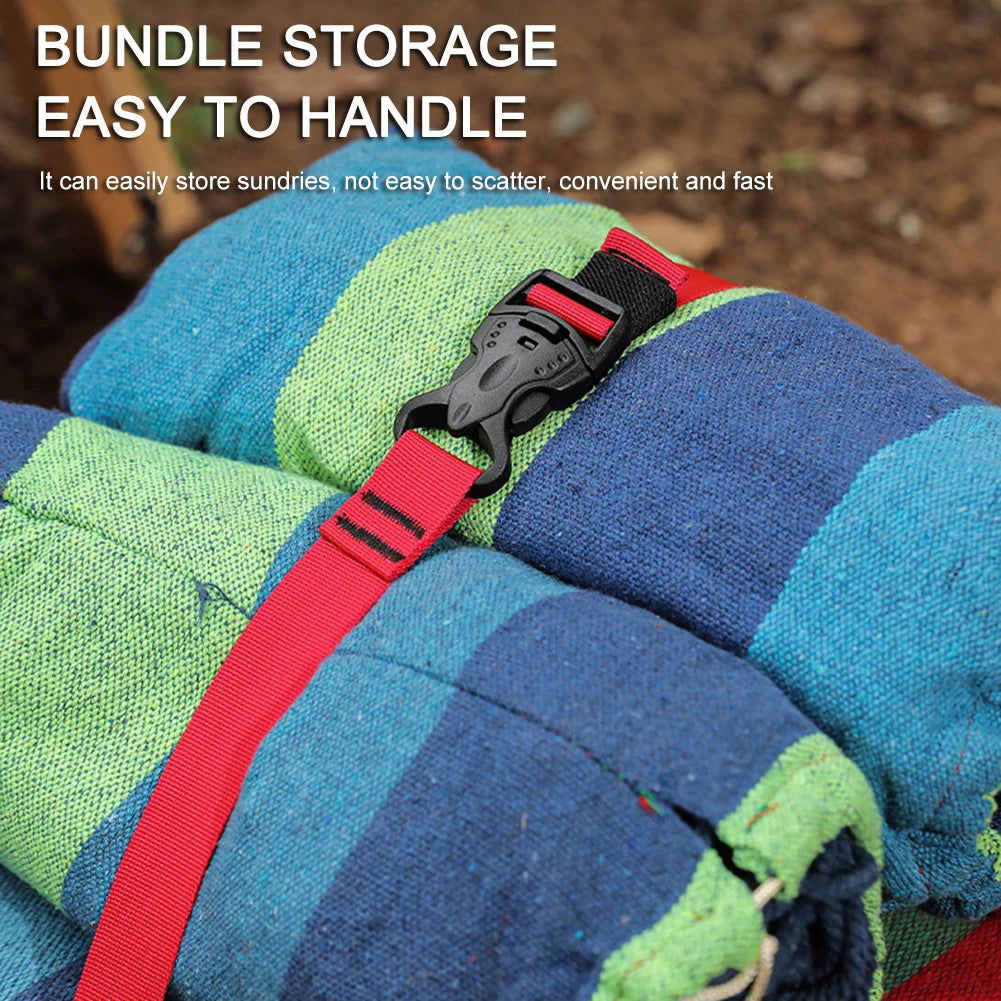 Multifunctional Nylon Cargo Strap – Heavy-Duty Tie Down Belt with Quick Release Buckle for Camping