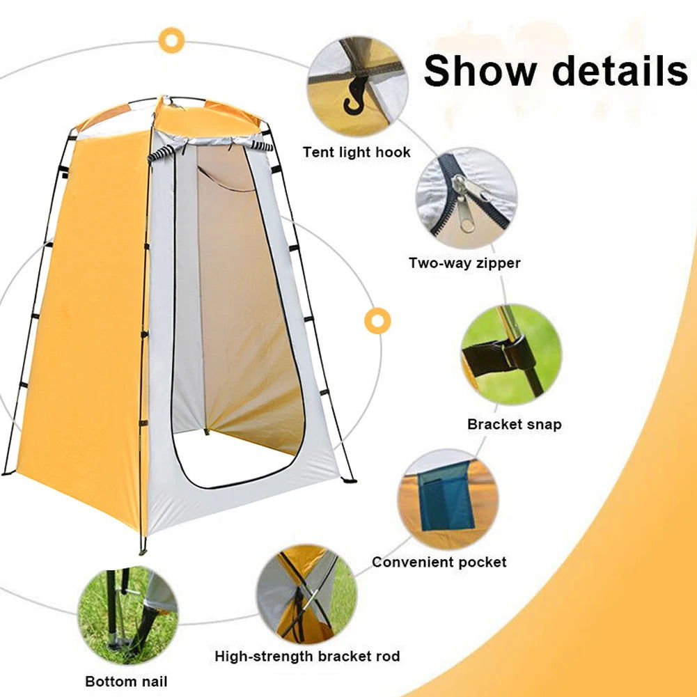 Portable Camping Shower & Changing Tent – Mobile Privacy Tent for Bathing, Toilet, and Fishing