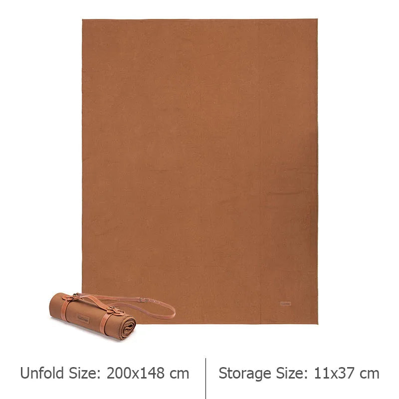 Portable Canvas Picnic Blanket – Ultra-Light, Large, Waterproof Camping Mat