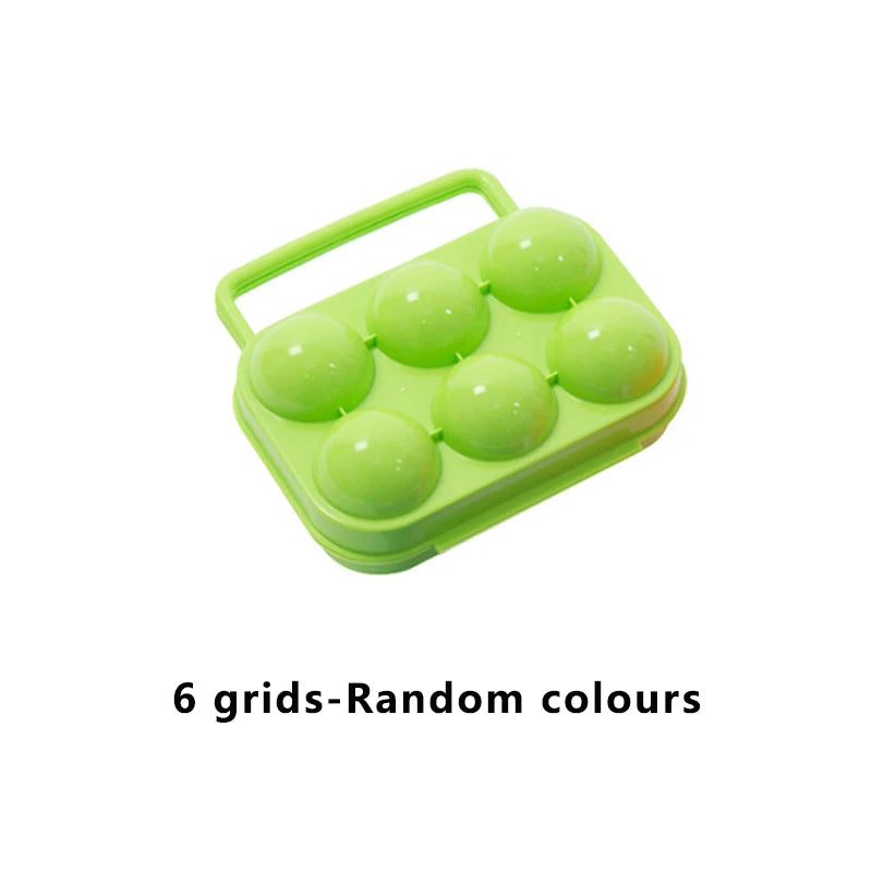 Portable Egg Storage Box – 2/4/6/12 Grid Egg Holder for Camping