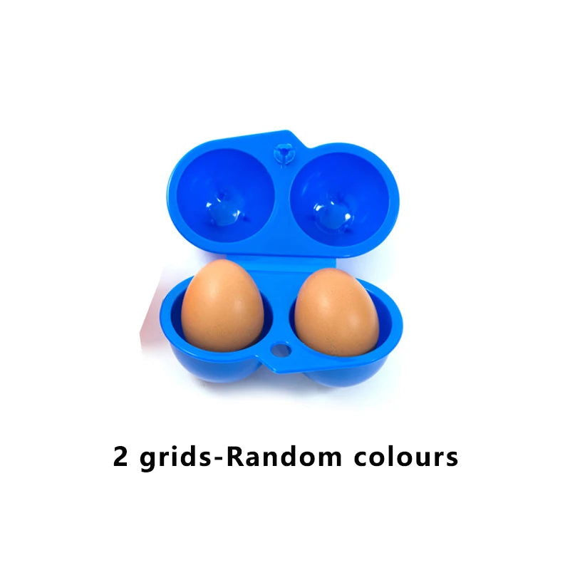 Portable Egg Storage Box – 2/4/6/12 Grid Egg Holder for Camping