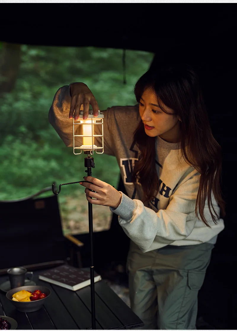 Dimmable Waterproof Camping Lamp with Built-In Power Bank
