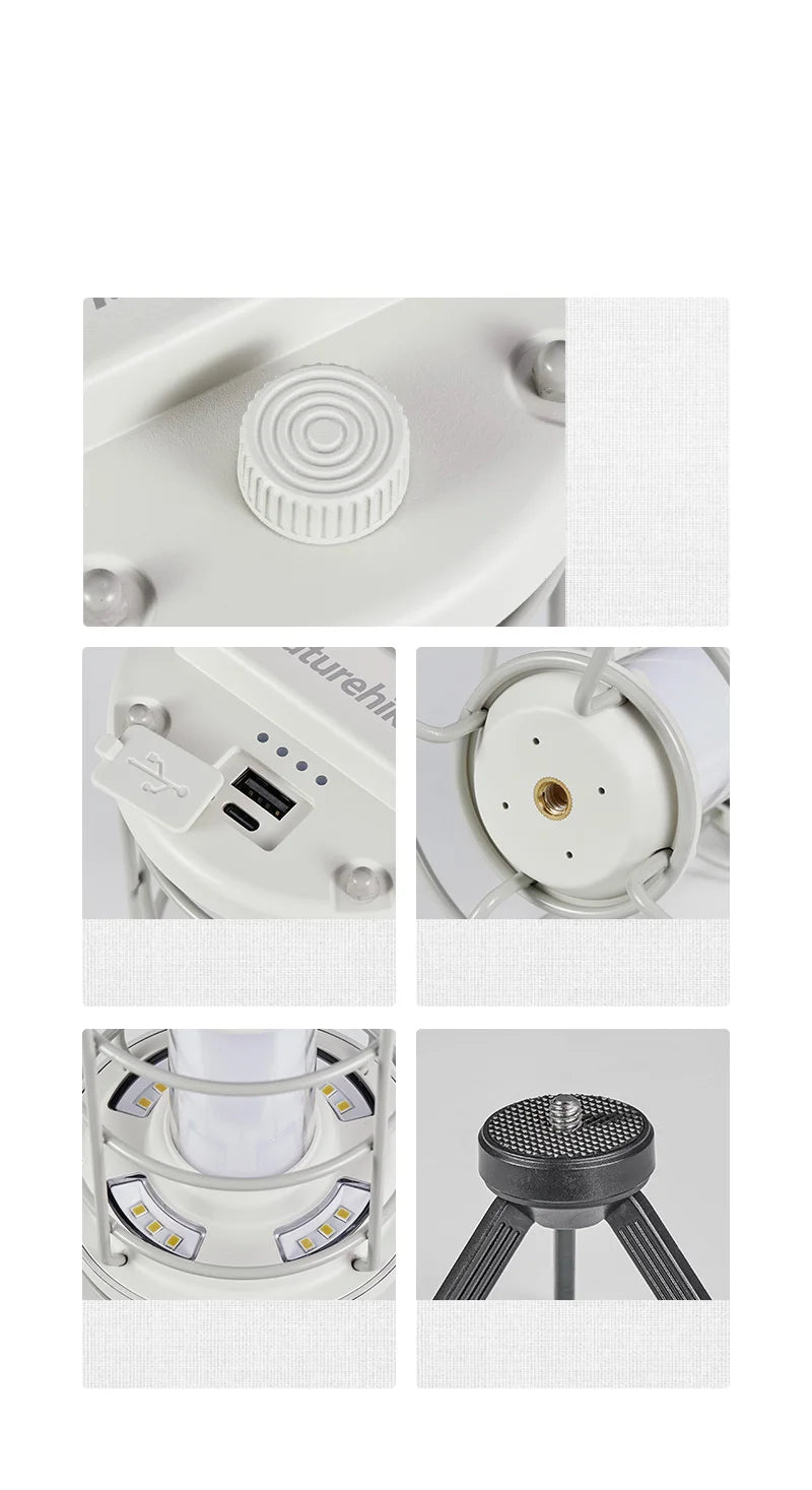 Dimmable Waterproof Camping Lamp with Built-In Power Bank