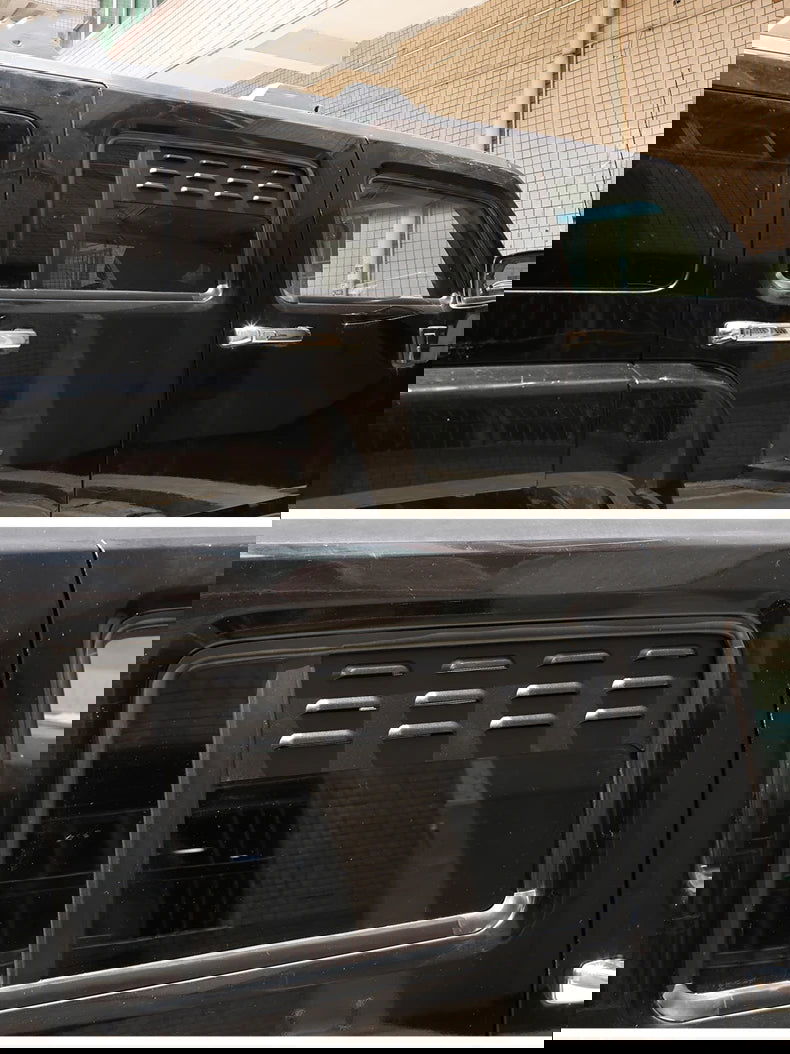 Rear Ventilation Shutters for Hummer H3 (2005-2009) – Black Aluminum Alloy Exterior Accessories (2 Pcs)