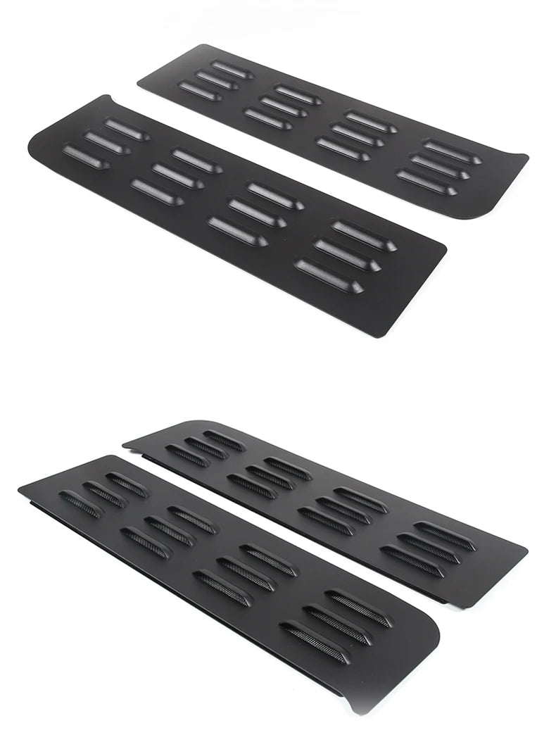Rear Ventilation Shutters for Hummer H3 (2005-2009) – Black Aluminum Alloy Exterior Accessories (2 Pcs)