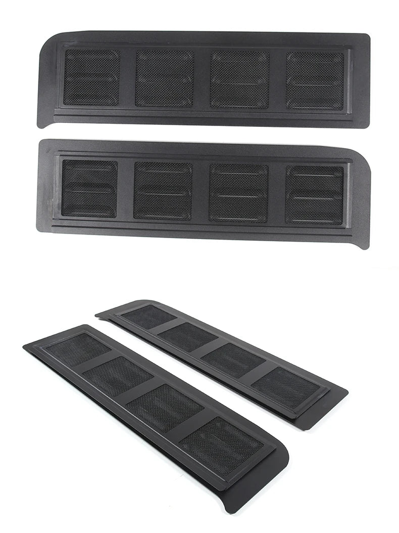 Rear Ventilation Shutters for Hummer H3 (2005-2009) – Black Aluminum Alloy Exterior Accessories (2 Pcs)