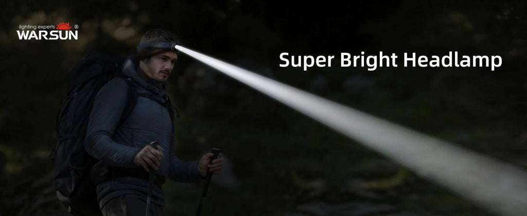 Rechargeable Headlamp, 8-Mode LED Light with Motion Sensor & White/Red Lights for Night Running