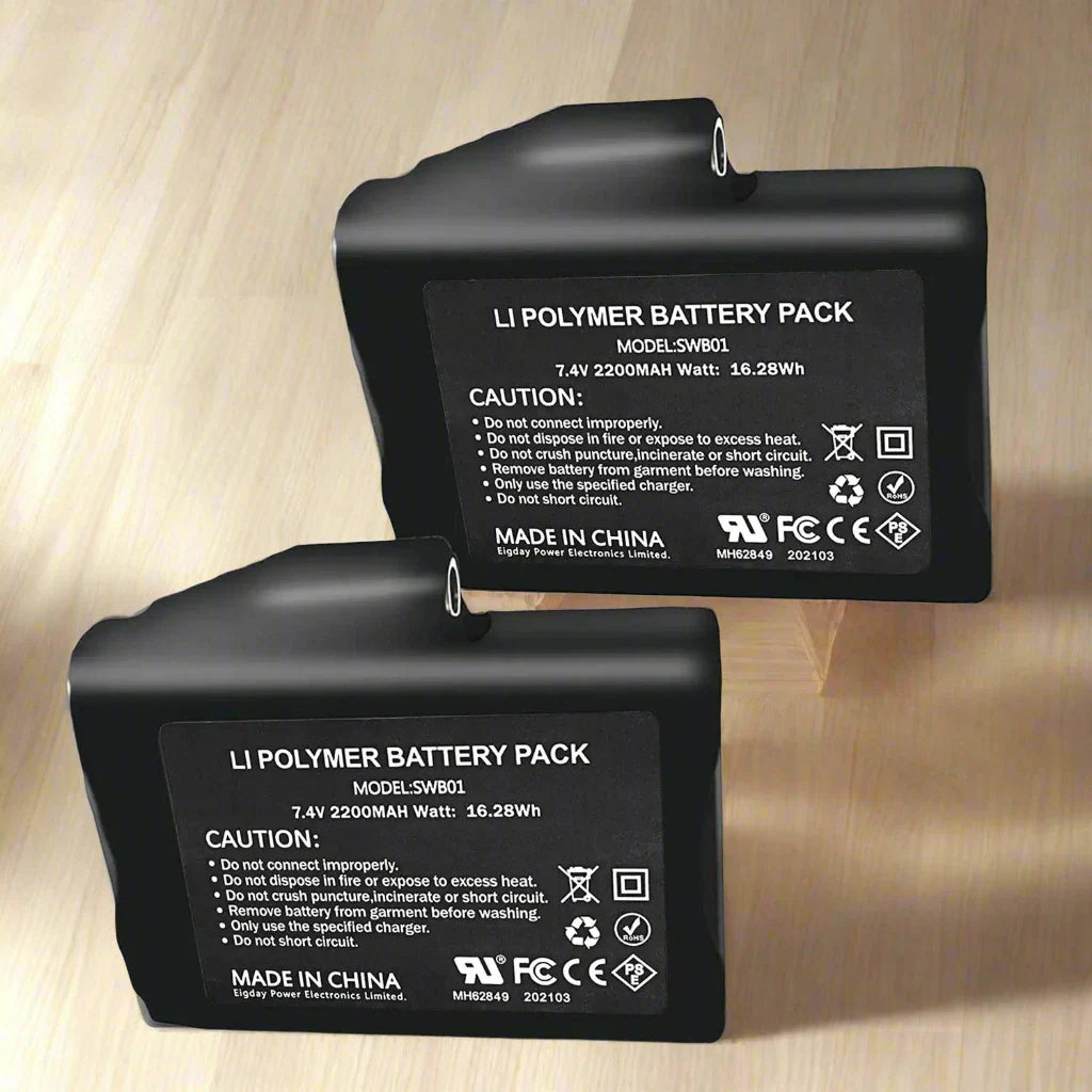 Rechargeable Li-ion Battery Set for Heated Gloves