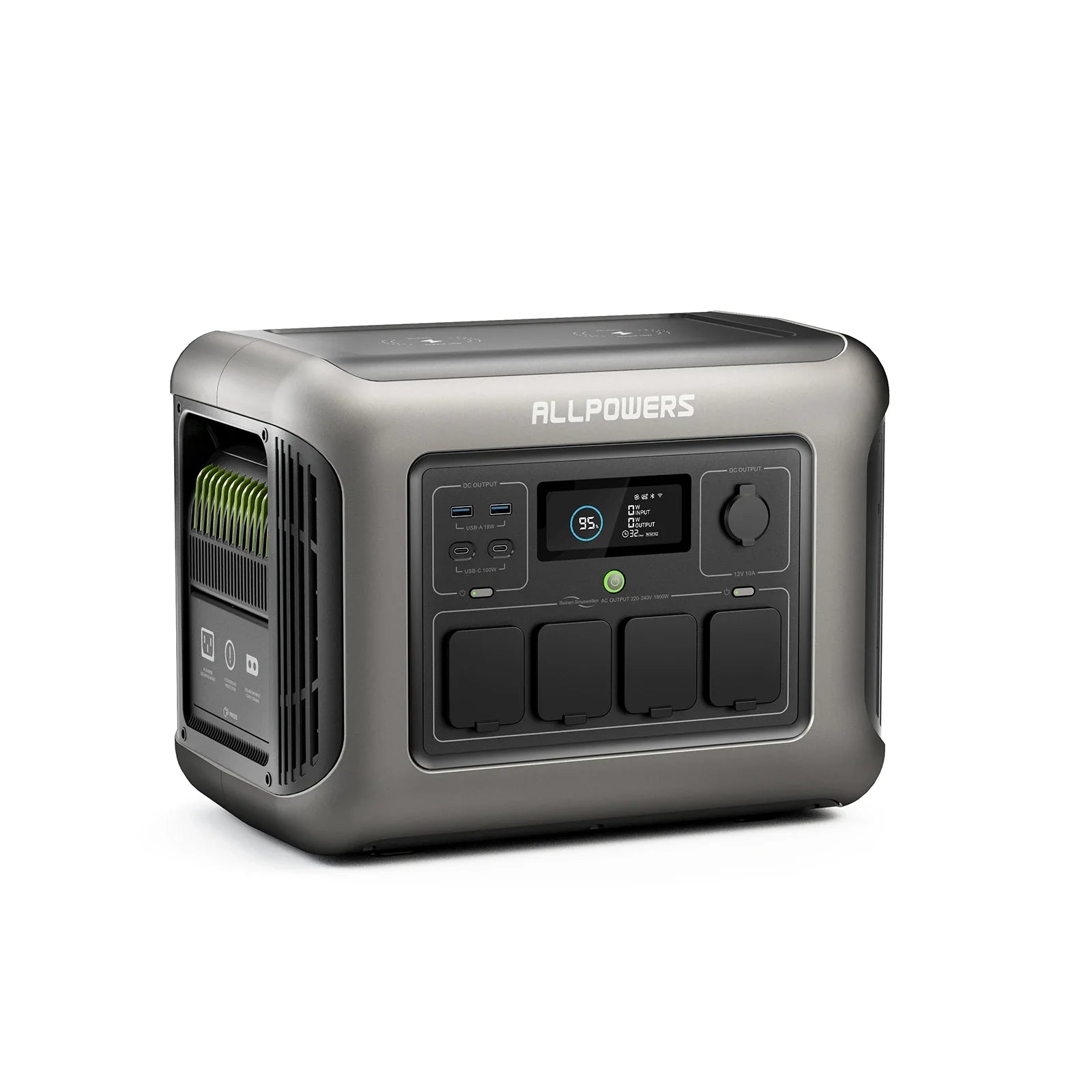 1800W Portable Power Station – 1152Wh LiFePO4 Battery with 1800W (3000W peak) AC Output
